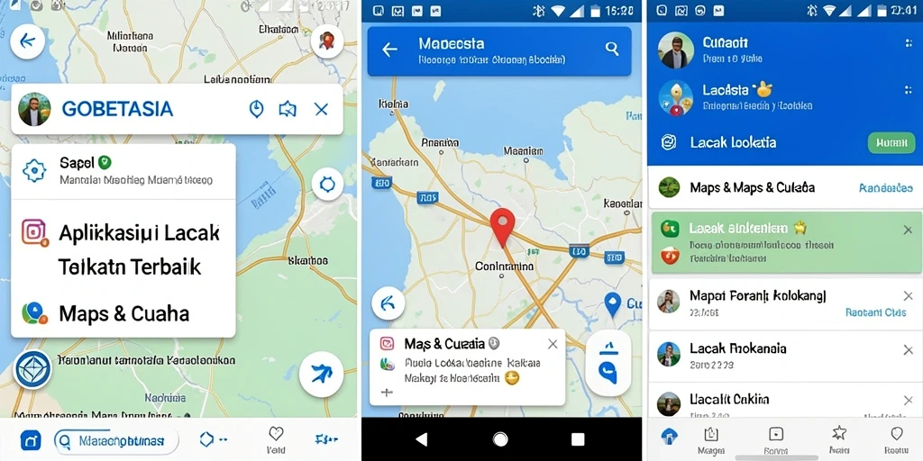 Antarmuka GOBETASIA yang menunjukkan fitur Lacak Lokasi dengan jelas.