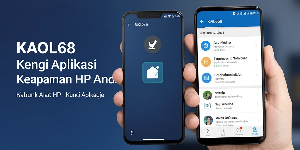 Antarmuka KAOL68 yang ramah pengguna untuk kunci aplikasi.