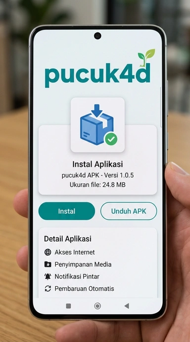 Tampilan halaman APK pucuk4d